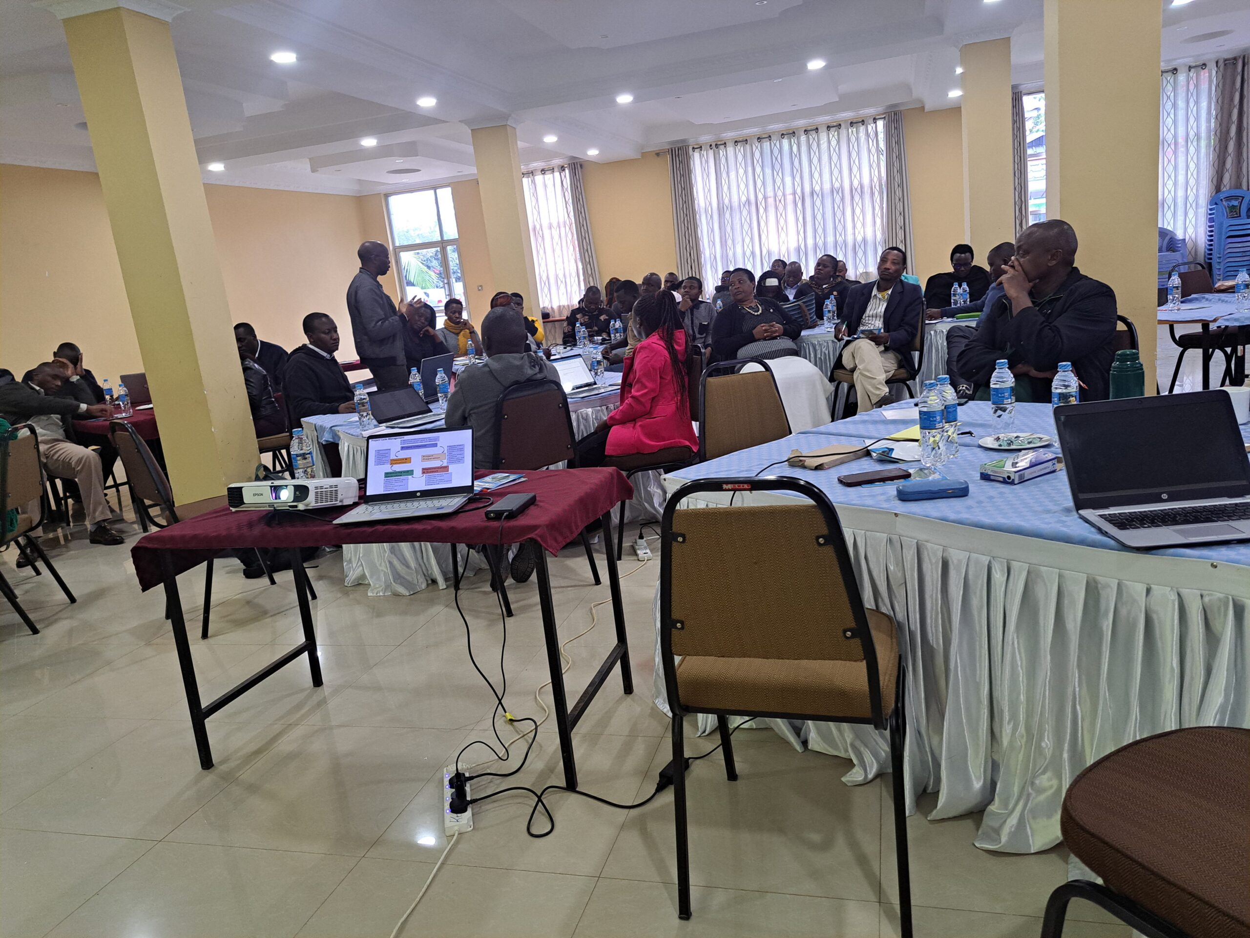 Participants taking part in a CESPAD training workshop